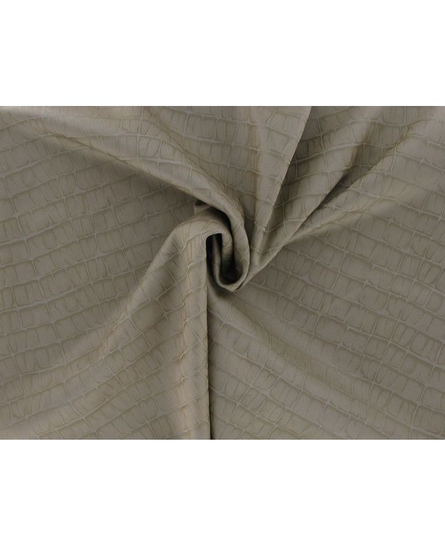 Crocodile Skin Fog Printed Scuba, Beige