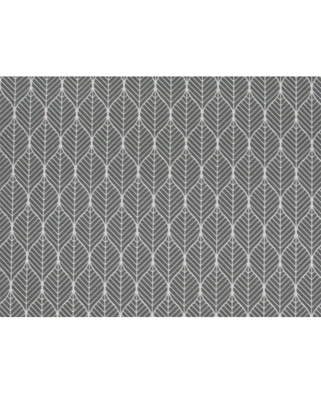 Dainty Leaves Cotton Rich Panama, Grey