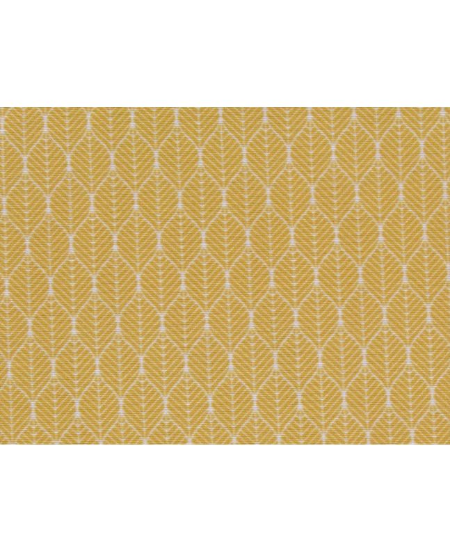 Dainty Leaves Cotton Rich Panama, Ochre
