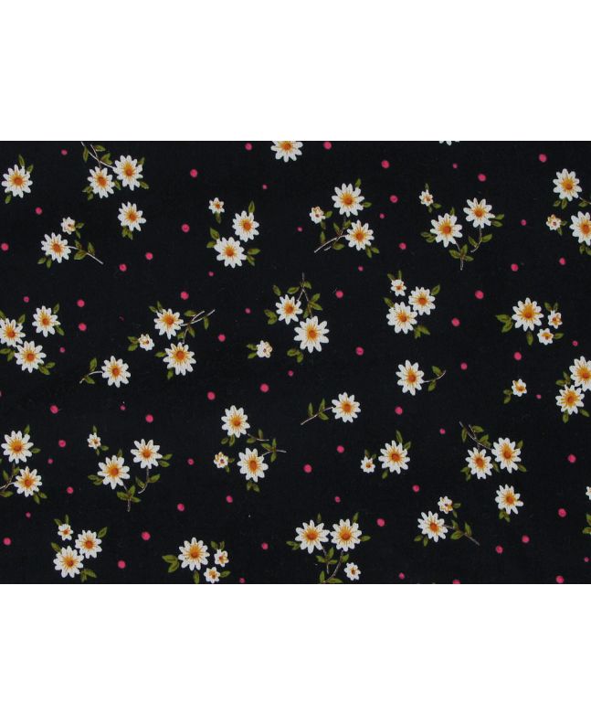 Daisy Spot Printed Needlecord, Navy