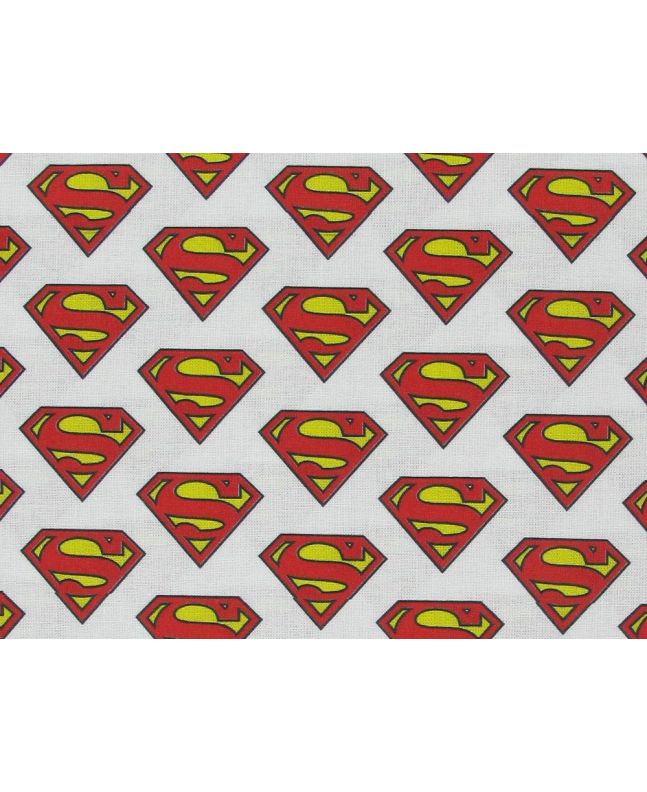 DC Comics Superman Crest Cotton Print