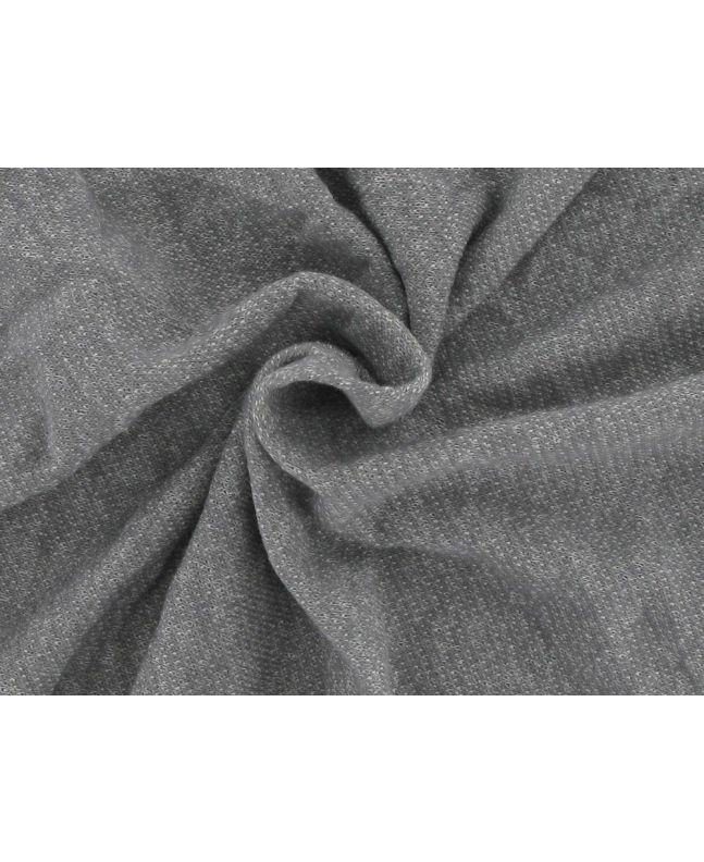 Deadstock Looped-Back Terry, Silver Melange