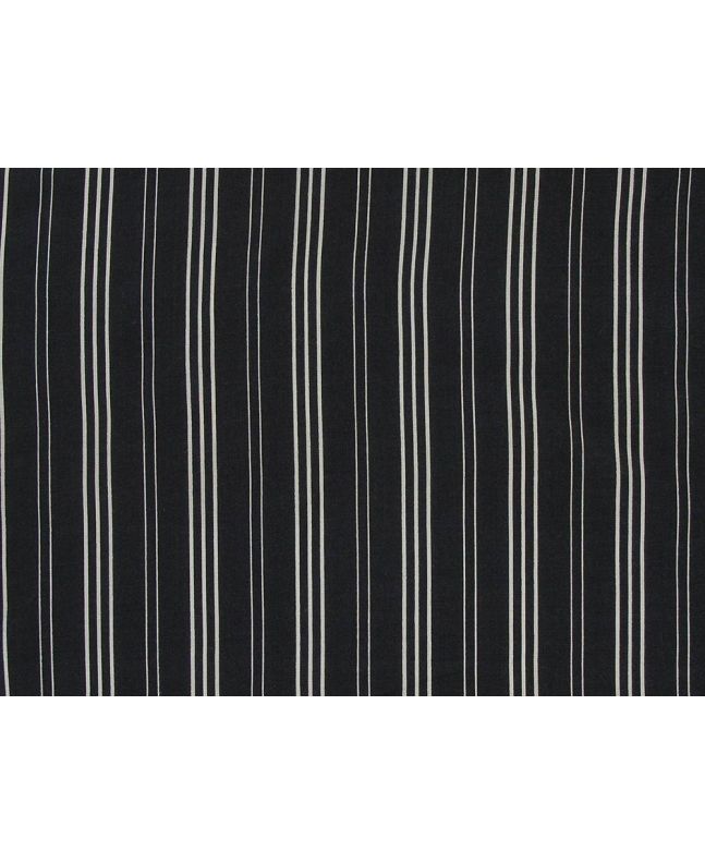 Deadstock Printed Stripe Cotton, Navy