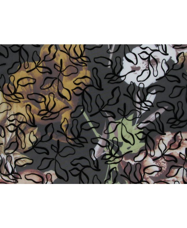 Devoree Polyester Flock, Ochre