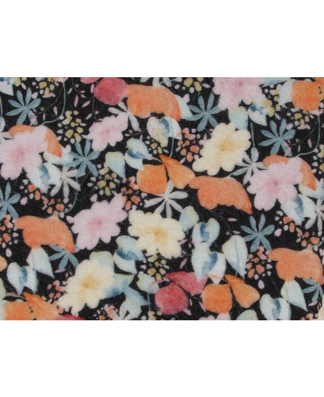 Digital Print Soft Huggle Fleece, Dainty Floral