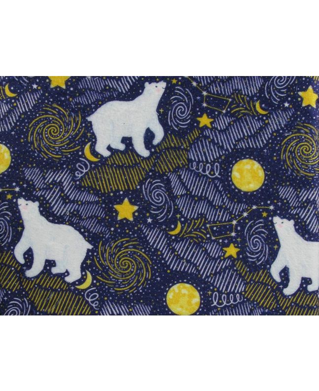 Digital Print Soft Huggle Fleece, Polar Bear Dreams
