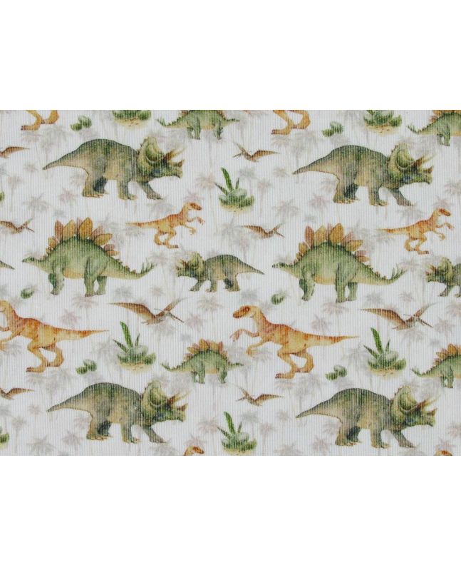 Dinosaur Safari Printed Cotton Needlecord