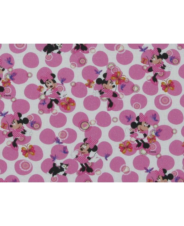 Disney Printed Cotton, Polka Dot Minnie