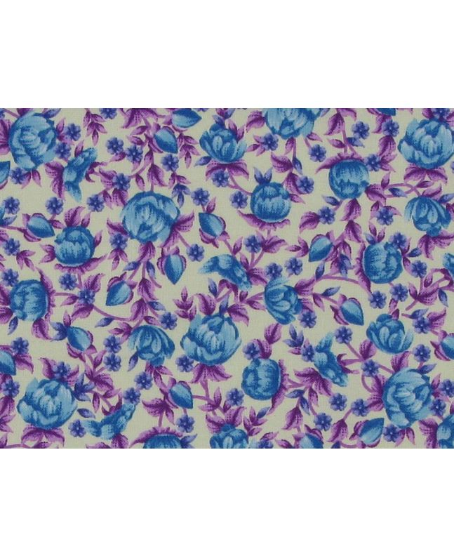 Ditsy Garden Cotton Poplin, Cream