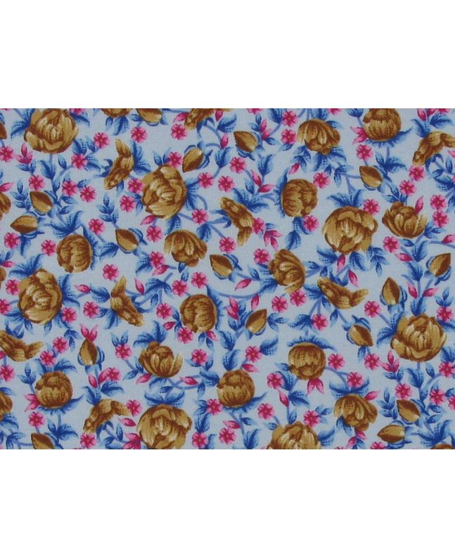 Ditsy Garden Cotton Poplin, Sky