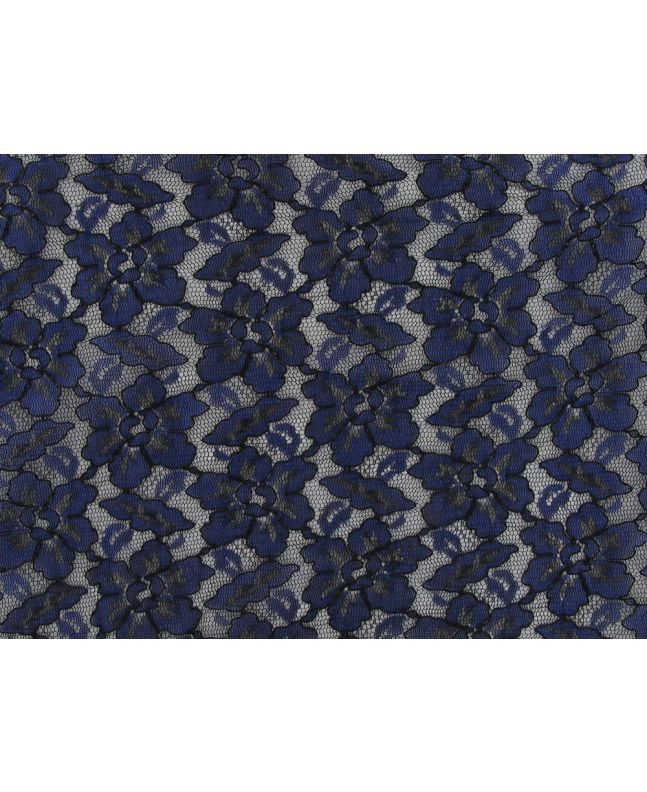 Double Scalloped Floral Lace, Blue