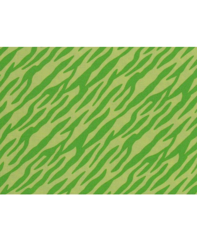 Electric Safari Zebra Cotton Print, Lime