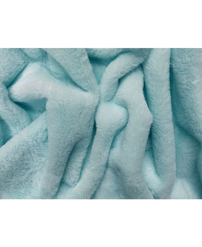 Emily Soft Plush Faux Fur, Baby Blue