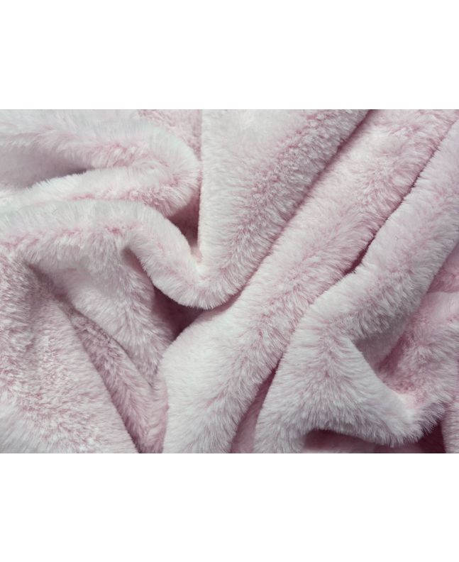 Emily Soft Plush Faux Fur, Pink Frost