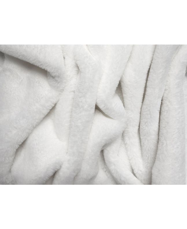Emily Soft Plush Faux Fur, White