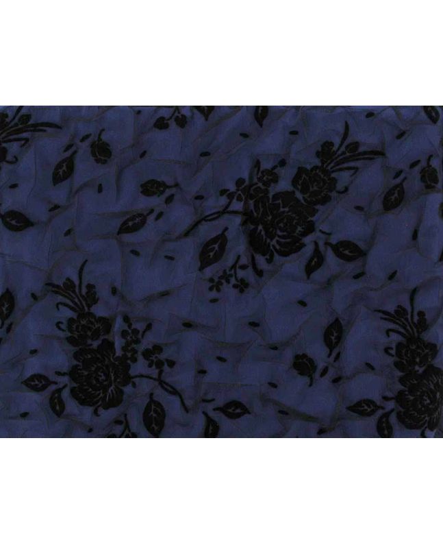 English Rose Flock Spandex Mesh Knit, Purple