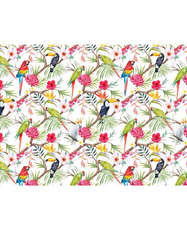 Exotic Birds Cotton Print