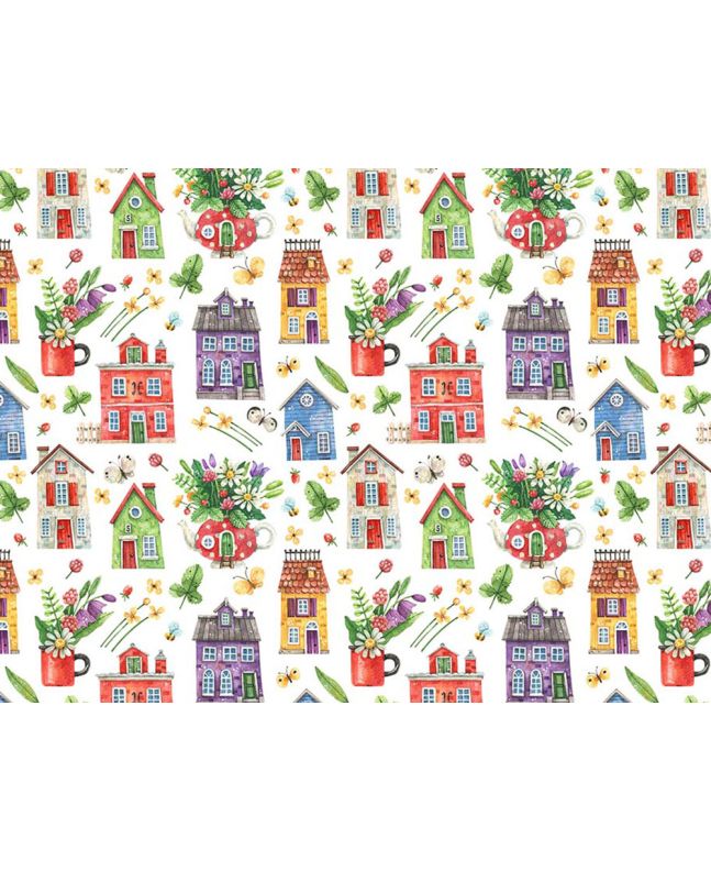 Fairytale Town Cotton Print