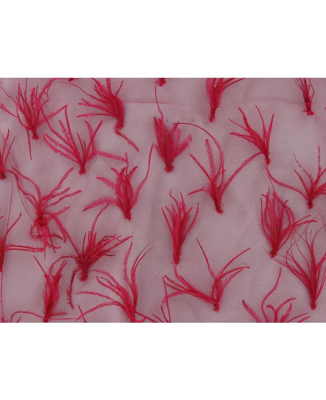 Fancy Feather Tulle, Fuchsia
