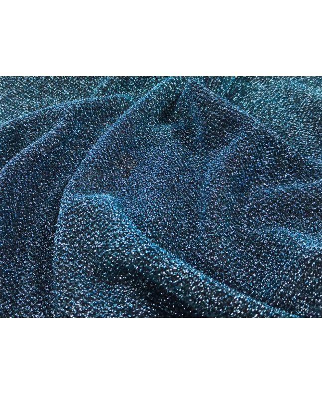 Fancy Firefly Metallic Knit - Turquoise Black