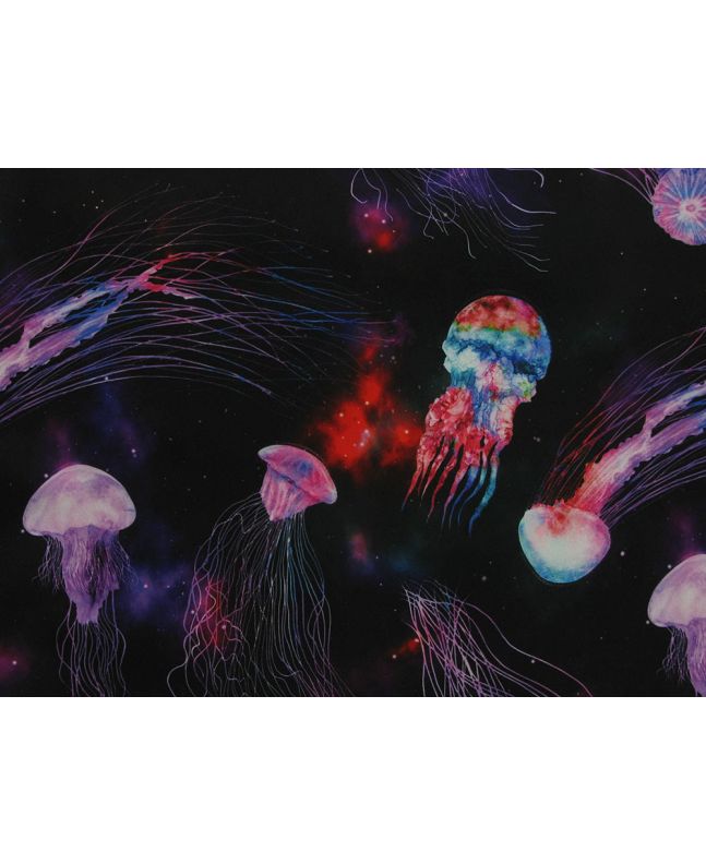 Fleece Backed Showerproof Soft Shell, Celestial Jellyfish