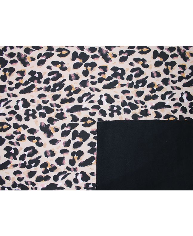 Fleece Backed Showerproof Soft Shell, Leopard
