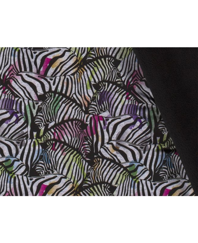 Fleece Backed Showerproof Soft Shell, Zebra Splash