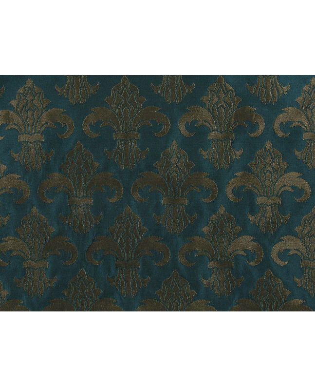 Fleur De Lis Jacquard, Green