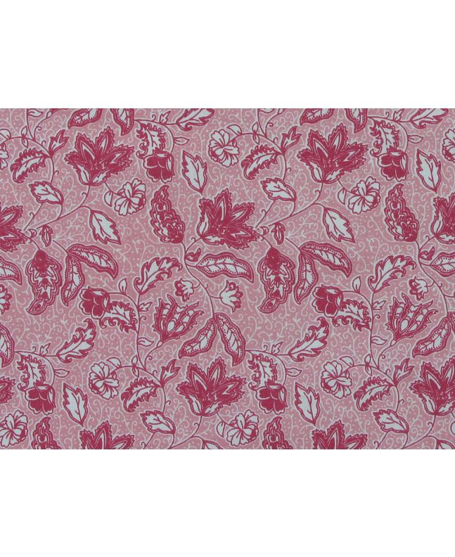 Floral Garden Retreat Polycotton Print, Red