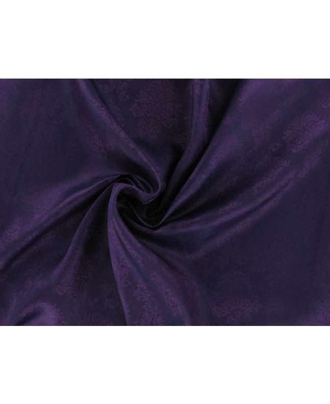 Floral Motif Two Tone Jacquard Acetate Viscose Lining, Purple