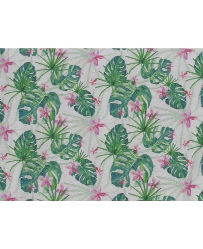 Floral Palm Cotton Print