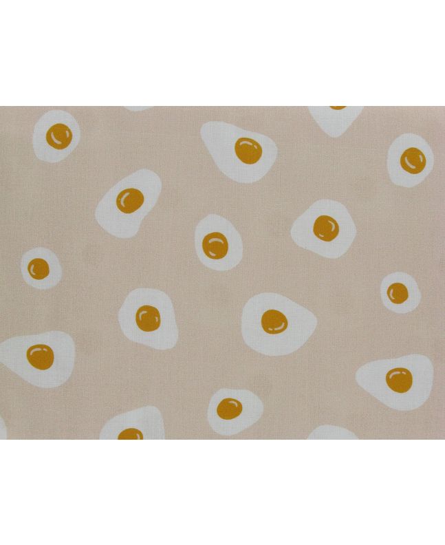 Fried Egg Digital Cotton Print