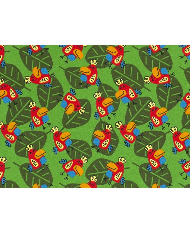 Fun Time Safari Cotton Jersey, Parrot