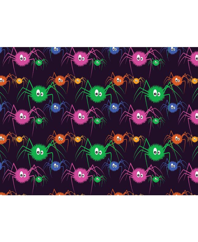 Fuzzy Spider Cotton Print