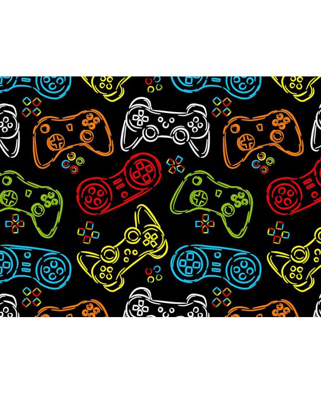 Gamer Series Cotton Print, Controller Sketch