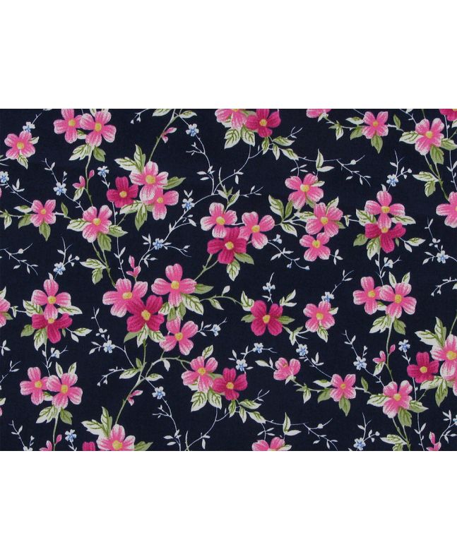 Garden Scent Cotton Poplin Print, Navy