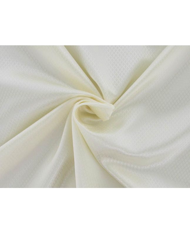 Geometric Diamond Polyester Lining, Cream