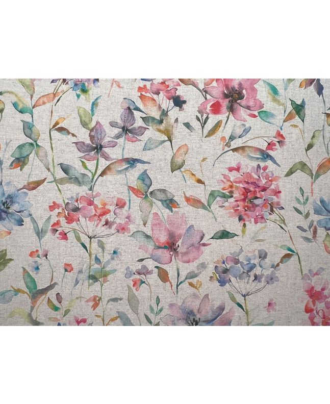 Giardino Recycled Cotton and Linen Blend Panama, Natural