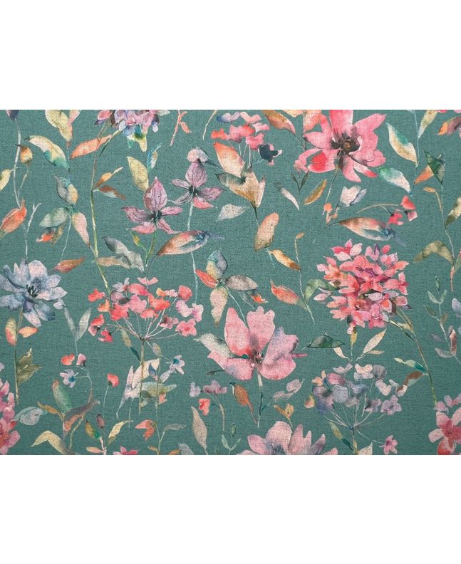 Giardino Recycled Cotton and Linen Blend Panama, Robins Egg