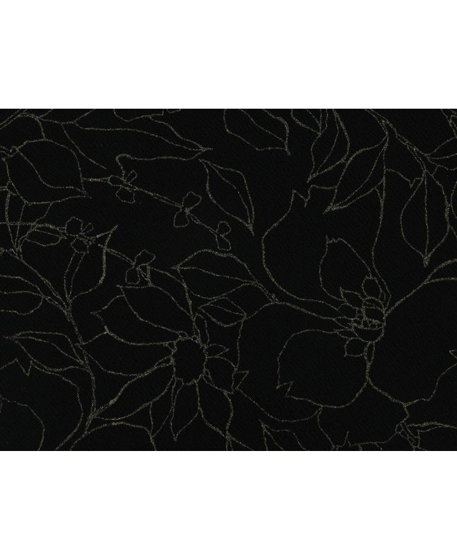Glitter Outline Rose Polyester Spandex