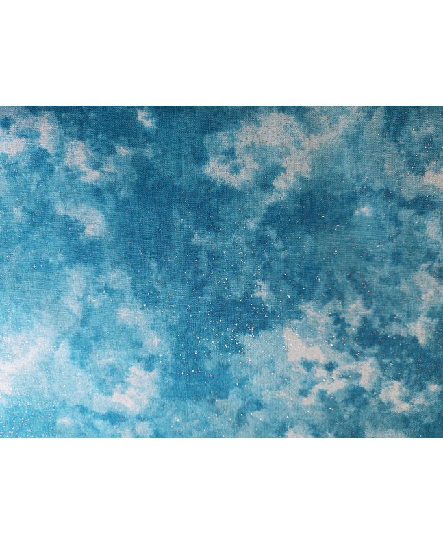 Glitter Sparkle Cotton Blender, Turquoise