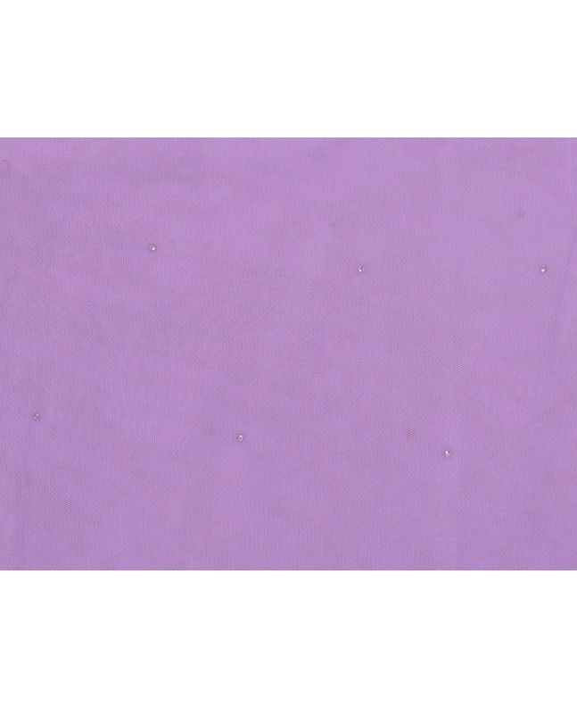 Glitter Spots Net With Diamante, Lilac