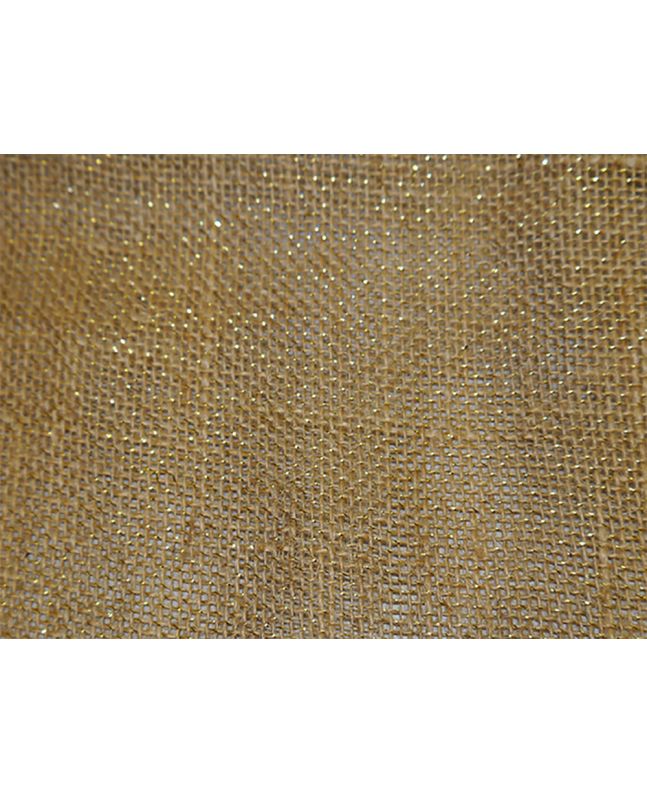 Gold Sparkle Hessian, Natural