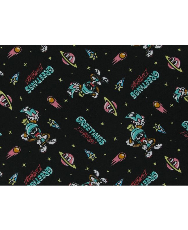 Greetings Earthlings Looney Tunes Cotton Print
