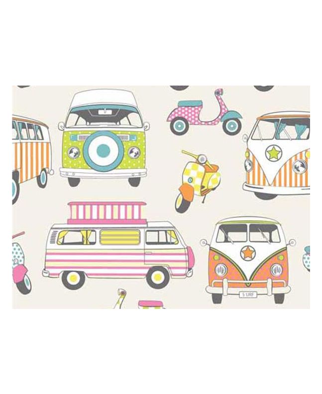 Happy Campers Cotton Print, Tutti Fruity