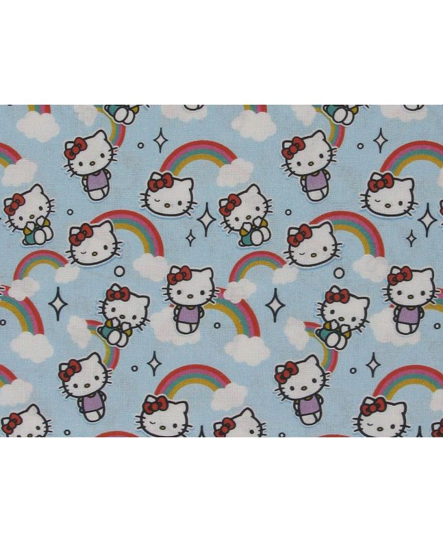 Hello Kitty Rainbow Surprise Cotton Print