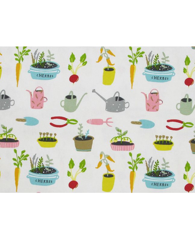 Herb Garden Heavy Cotton Print, Bon Bon
