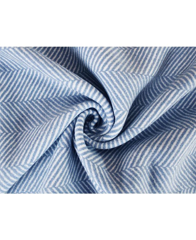 Herringbone Wool Blend, Pastel Blue