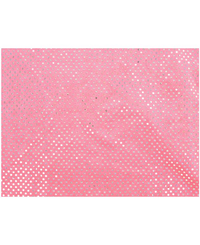 Hologram Sequin Velour, Wide - Pink
