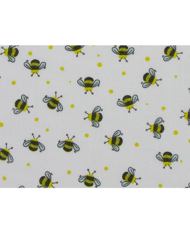 Honey Bees Polycotton Print